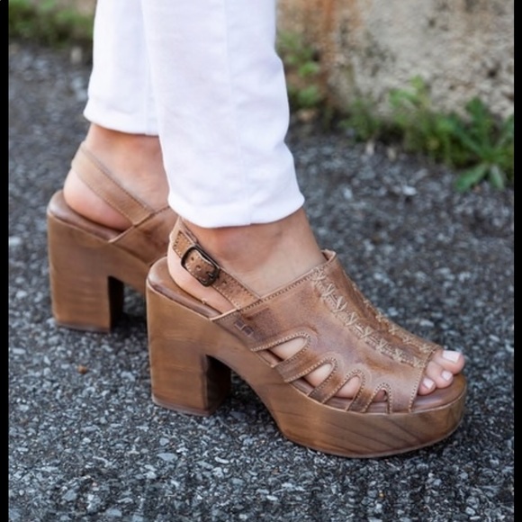 Bed Stu Shoes - Bed Stu Fontella Leather Platform Sandals